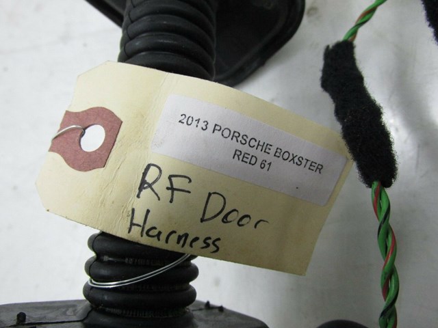 2013-2015 PORSCHE BOXSTER 981 OEM RIGHT FRONT PASSENGER DOOR WIRE WIRING HARNESS