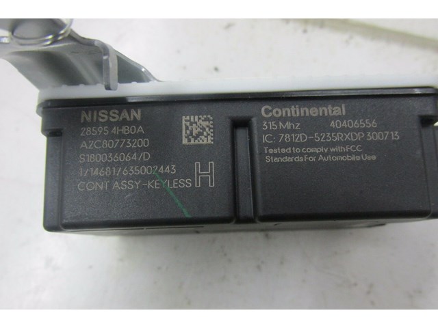 2014-2016 INFINITI Q50 OEM RIGHT FRONT KEY LESS ENTRY CONTROL MODULE 