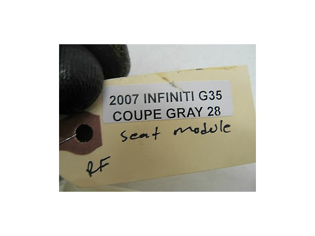 2005-2007 INFINITI G35 COUPE OEM RIGHT FRONT PASSENGER'S SEAT CONTROL MODULE