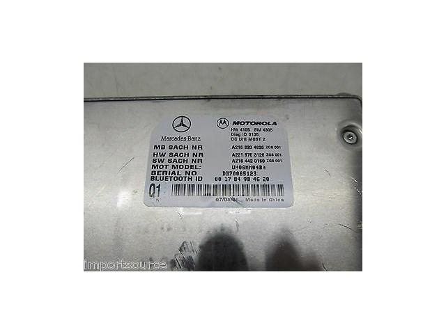 2007-2009 MERCEDES S550 W221 OEM BLUETOOTH CONTROL MODULE 2168204826