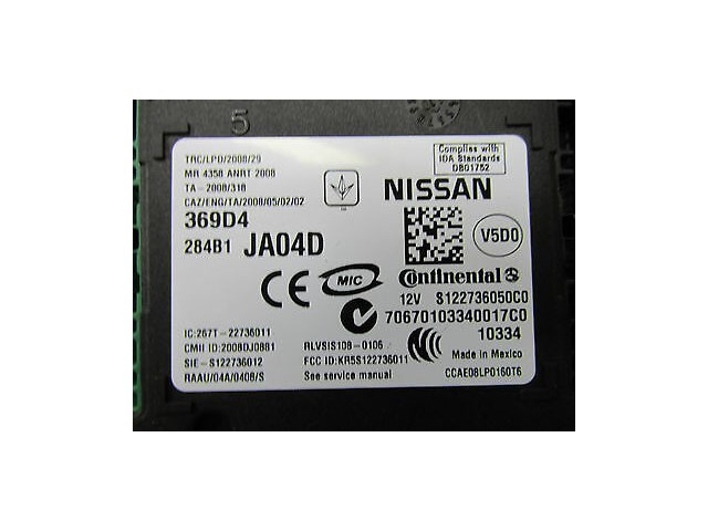 2007-2012 NISSAN ALTIMA SEDAN L32A OEM BCM BCU BODY CONTROL MODULE UNIT 