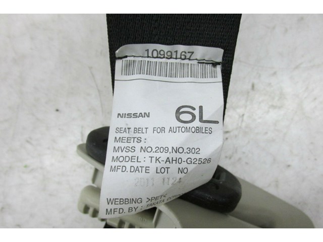  2009-2016 INFINITI FX35 QX70 OEM LEFT REAR DRIVER SIDE SEAT BELT  
