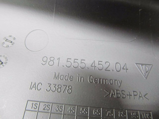 2013-2015 PORSCHE BOXSTER 981 OEM RIGHT REAR UPPER SEAT BELT GUIDE TRIM COVER