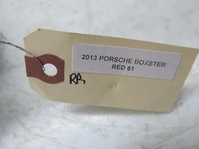 2013-2015 PORSCHE BOXSTER 981 OEM RIGHT REAR UPPER SEAT BELT GUIDE TRIM COVER