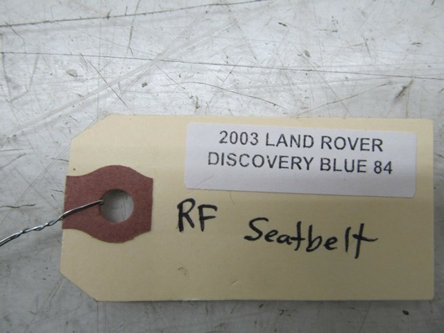 2003-2004 LAND ROVER DISCOVERY OEM RIGHT FRONT SEAT BELT 
