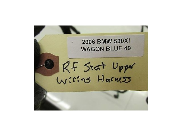 2006-2007 BMW 530XI WAGON E61 OEM RIGHT FRONT UPPER SEAT WIRE WIRING HARNESS
