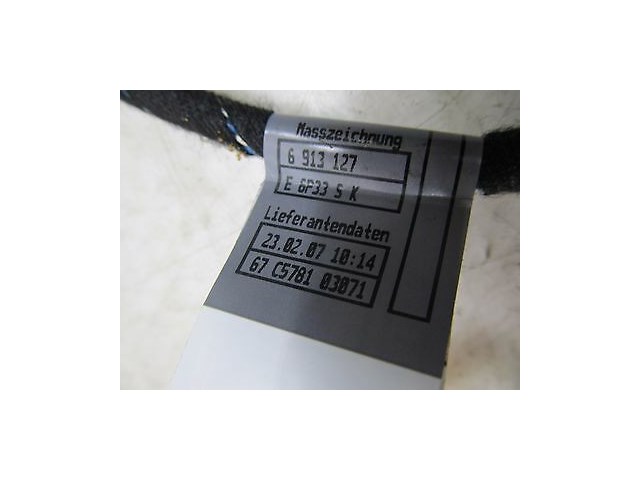 2006-2008 BMW 750LI E66 E65 OEM RIGHT FRONT PASSENGER DOOR WIRING HARNESS