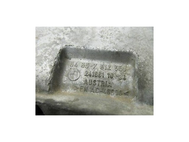 2004-2005 BMW 525i 530i E60 OEM COMPRESSOR SUPPORT BRACKET W/ ADJUSTING PULLEY