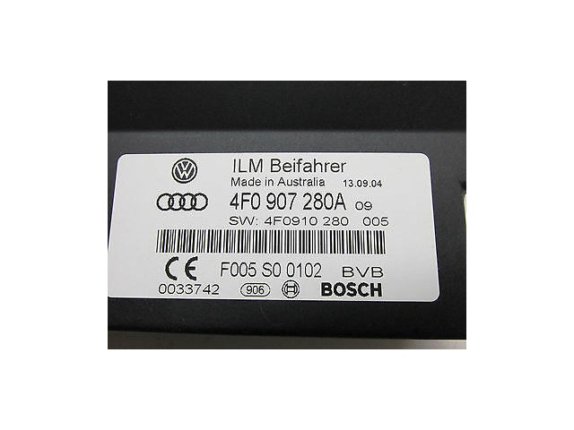 2005-2007 AUDI A6 QUATTRO C6 OEM ON BOARD SUPPLY PERFORM BODY CONTROL MODULE