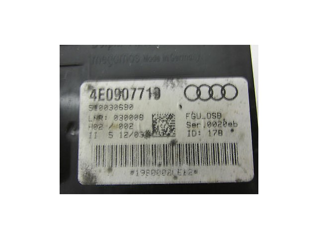 2004-2006 AUDI A8 L QUATTRO D3 OEM ANTI THEFT CENTRAL LOCKING CONTROL MODULE