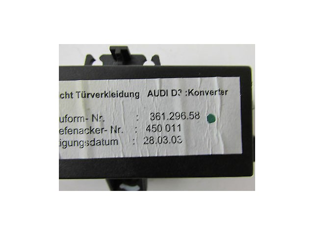 2004-2006 AUDI A8 L QUATTRO D3 OEM RIGHT REAR DOOR INCIDENT CONTROL MODULE