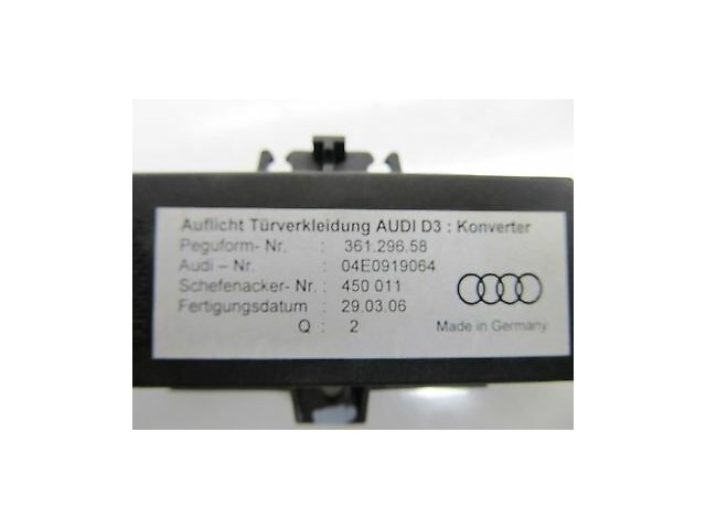  2004-2006 AUDI A8 L QUATTRO D3 OEM LEFT FRONT DOOR ILLUMINATION CONTROL MODULE