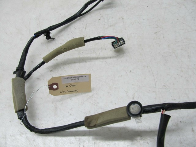 2010-2014 SUBARU IMPREZA OEM LEFT REAR DRIVER SIDE DOOR WIRING HARNESS 