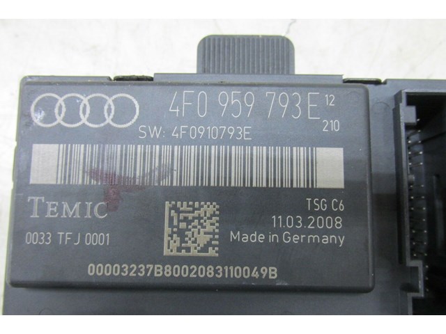 2005-2008 AUDI A6 C6 OEM LEFT FRONT DRIVER DOOR  CONTROL MODULE 4F0959793E