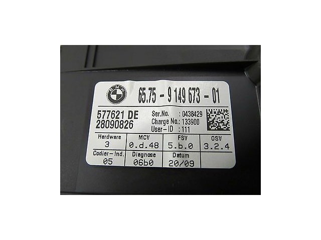 2008-2010 BMW 535i E60 OEM ULTRA SONIC ALARM SENSOR THEFT MODULE 9149673