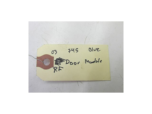 2002-2004 BMW 745LI E66 OEM RIGHT FRONT DOOR MODULE COMPUTER PASSENGER SIDE  