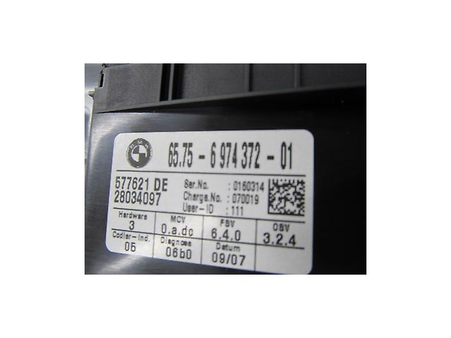 2006-2008 BMW 750LI E66 E65 OEM ROOF ULTRASONIC ALARM SENSOR MODULE TRIM