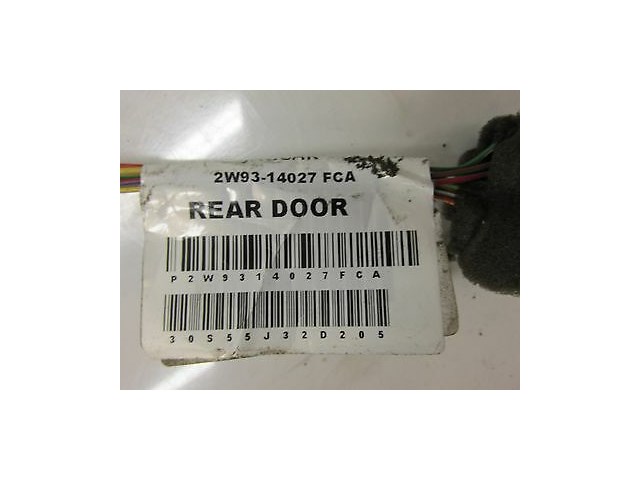 2004-2007 JAGUAR XJR X350 OEM LEFT REAR DRIVER SIDE DOOR WIRING HARNESS