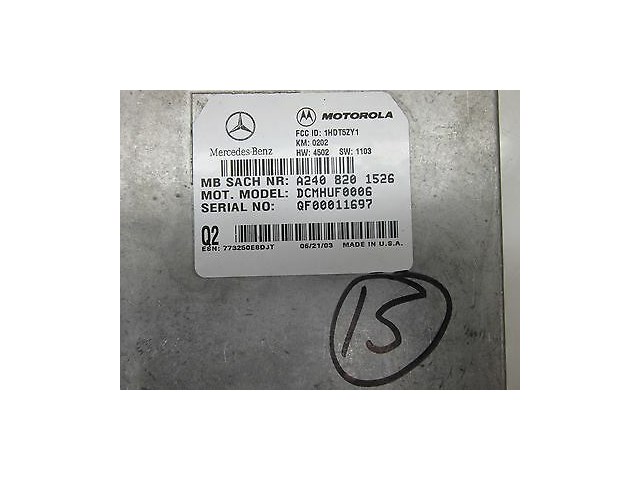 2003-2005 MERCEDES E320 WAGON W211 OEM VOICE COMMUNICATION COMMAND MODULE UNIT