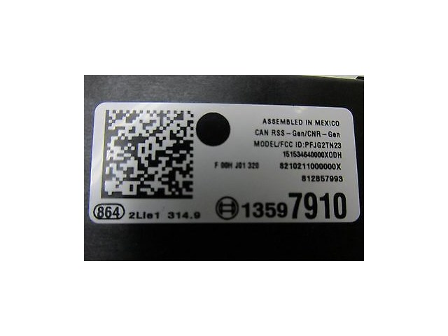 2013-2016 CADILLAC SRX OEM LEFT REAR KEYLESS ENTRY RECEIVER MODULE 