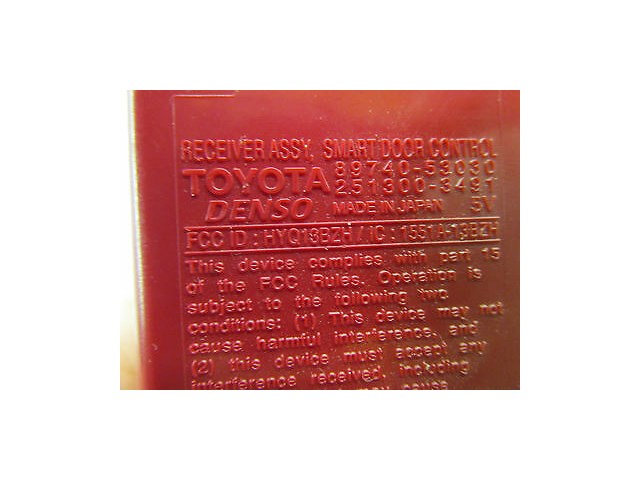 2006-2008 LEXUS IS250 XE20 OEM KEYLESS ENTRY / SMART DOOR RECEIVER MODULE