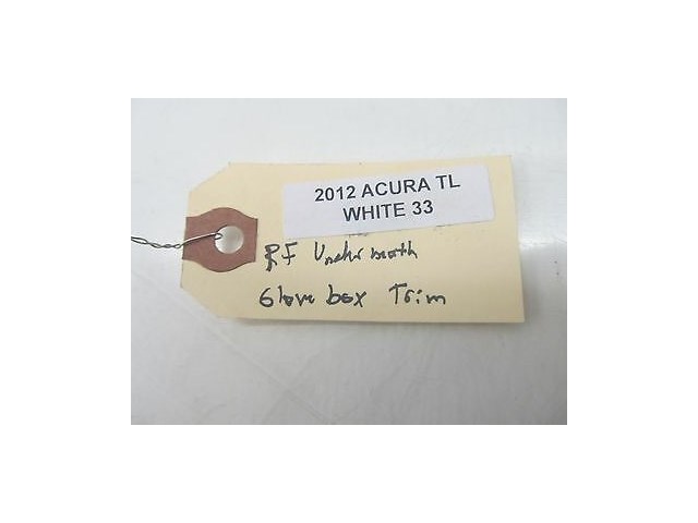 2012-2014 ACURA TL UA8 OEM RIGHT FRONT BENEATH GLOVE BOX LEATHER TRIM STRIP