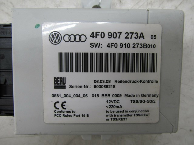 2005-2008 AUDI A6 C6 OEM RIGHT FRONT TPS TIRE PRESSURE SENSOR MONITOR MODULE 