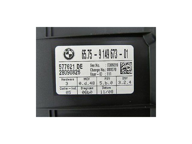  2008-2010 BMW 528xi 535i E60 OEM ROOF ULTRA SONIC MODULE SENSOR TRIM ANTI THEFT