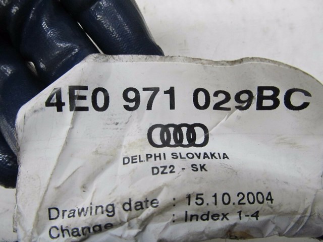 2004-2008 AUDI A8L W12 OEM LEFT FRONT DOOR WIRING HARNESS 4E0971029BC