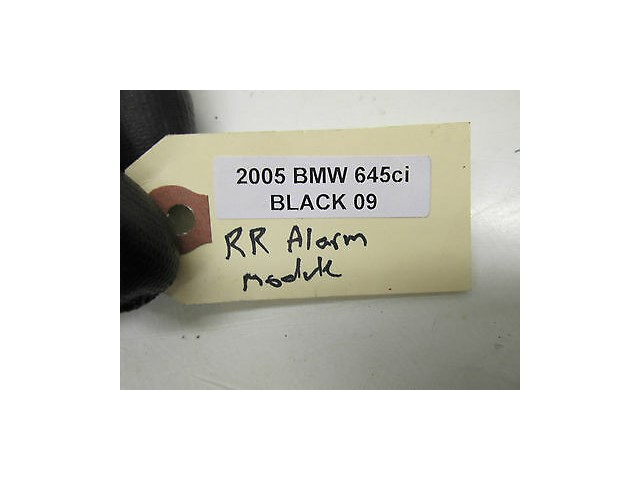 2004-2005 BMW 645CI E63 OEM RIGHT REAR ANTITHEFT DWA ALARM SYSTEM CONTROL MODULE