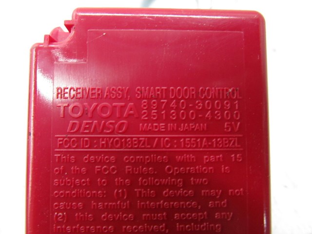  2007-2011 LEXUS GS350 OEM RIGHT REAR TRUNK SMART DOOR CONTROL RECEIVER MODULE 
