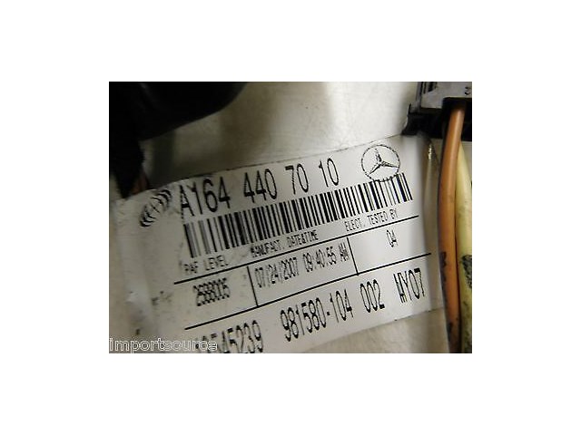 2007-2012 MERCEDES GL450 X164 OEM LEFT REAR DRIVER SIDE DOOR WIRING HARNESS WIRE