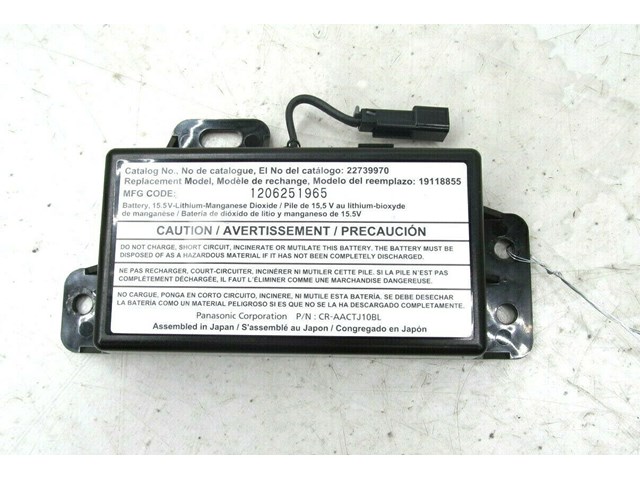 2013-2017 CADILLAC XTS OEM REAR DECK LID BACKUP BATTERY MODULE  22739970