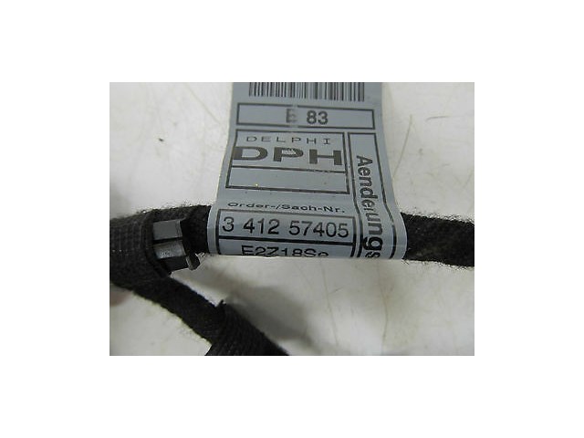 2004-2006 BMW X3 E83 OEM LEFT REAR BACK DOOR WIRING HARNESS / WIRE PLUGS