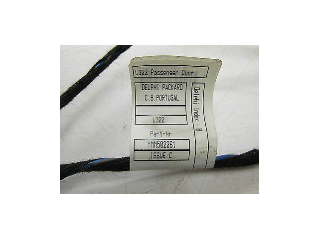 2003-2005 RANGE ROVER HSE L322 OEM RIGHT FRONT PASSENGER DOOR WIRING HARNESS