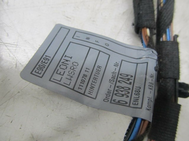 2007-2010 BMW 328xi E90 OEM RIGHT REAR PASSENGERS SIDE DOOR WIRING HARNESS 