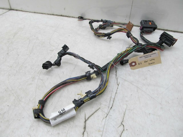 2004-2011 SAAB 9-3 AERO OEM RIGHT FRONT PASSENGER DOOR WIRING HARNESS 