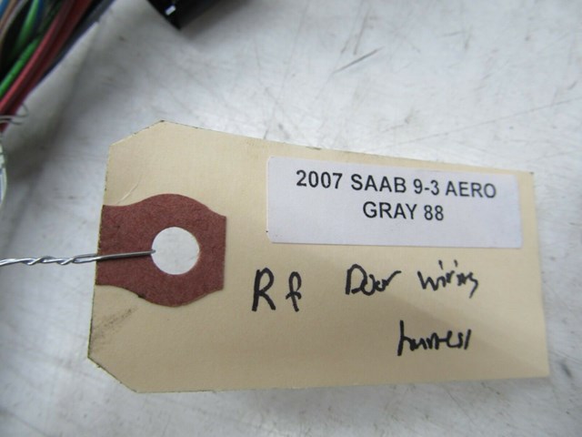 2004-2011 SAAB 9-3 AERO OEM RIGHT FRONT PASSENGER DOOR WIRING HARNESS 