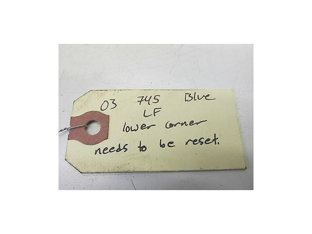 2002-2004 BMW 745LI E66 OEM LEFT FRONT AIRBAG MODULE COMPUTER NEEDS RESET