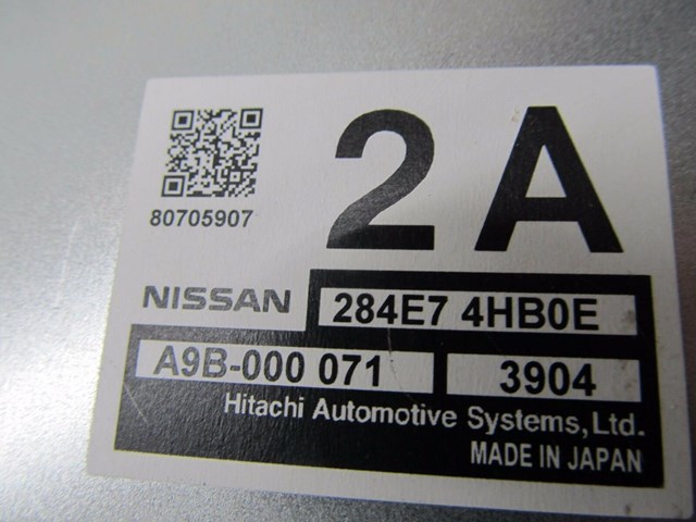 2014-2016 INFINITI Q50 OEM REAR TRUNK ADAS CONTROLLER ASSY MODULE 284E7 4HB0E