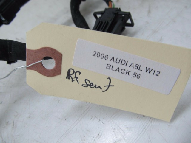 2004-2008 AUDI A8L W12 OEM RIGHT FRONT PASSENGER SEAT WIRING HARNESS PLUGS