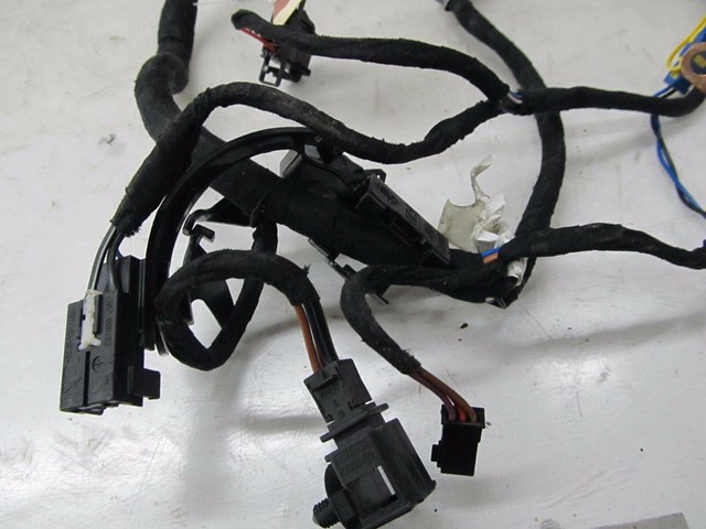 2004-2008 AUDI A8L W12 OEM LEFT FRONT DRIVER UPPER SEAT WIRING HARNESS PLUGS