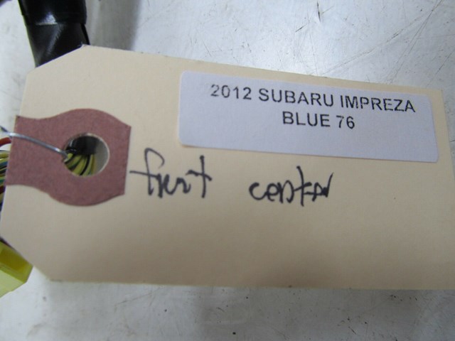 2012-2014 SUBARU IMPREZA OEM FRONT CENTER AIRBAG COMPUTER PLUG WIRING PIGTAIL 