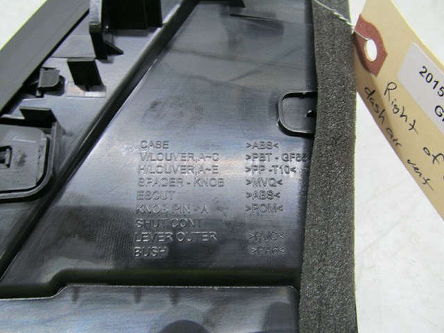 2014-2018 INFINITI Q50 OEM RIGHT SIDE CENTER DASH A/C AIR VENT 68751 4GA0A