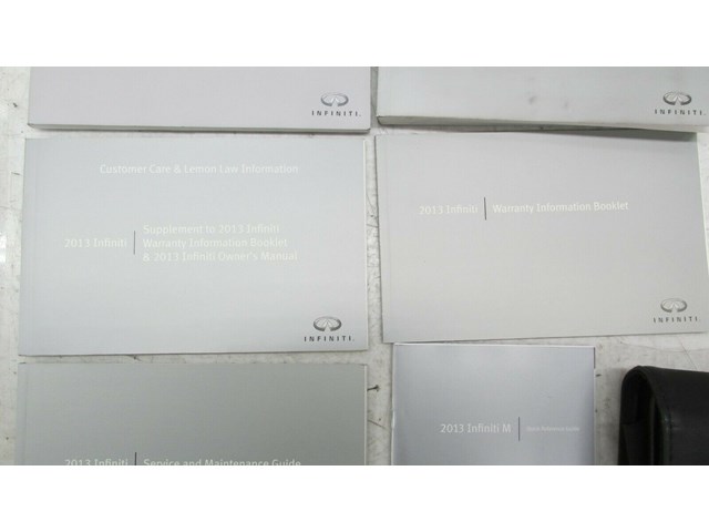 2013 INFINITI M37 OEM OWNERS MANUAL BOOKLETS  WITH STORAGE POUCH  