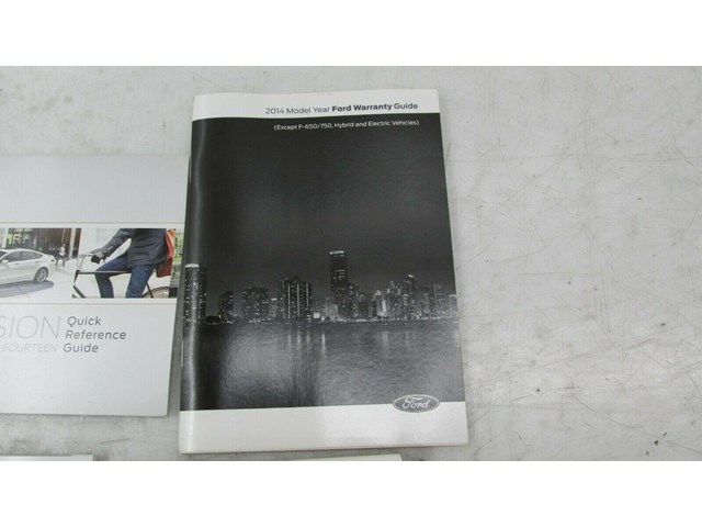 2014 FORD FUSION OEM OWNERS MANUAL BOOKLETS WITH POUCH 