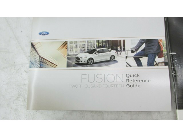 2014 FORD FUSION OEM OWNERS MANUAL BOOKLETS WITH POUCH 