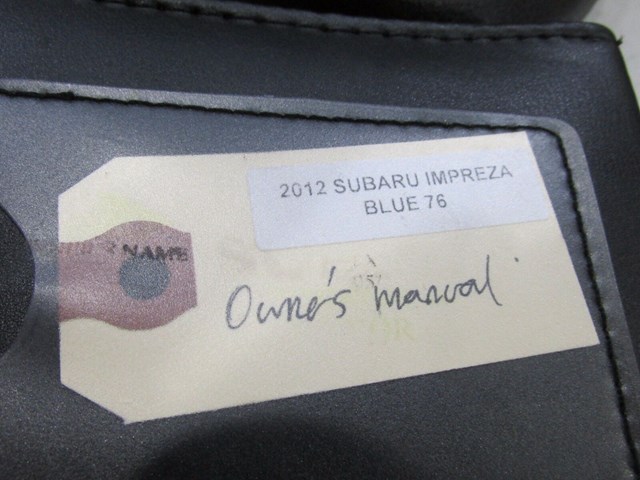 2010-2014 SUBARU IMPREZA OEM OWNERS MANUAL USER GUIDE 