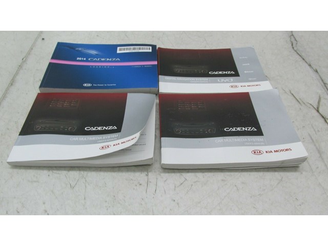  2014 KIA CADENZA OEM OWNERS MANUAL SET BOOKS NAVIGATION GUIDE 