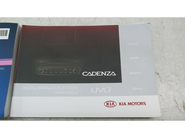  2014 KIA CADENZA OEM OWNERS MANUAL SET BOOKS NAVIGATION GUIDE 